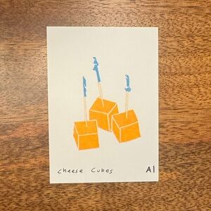 Inciardi Mini Print Cheese Cubes